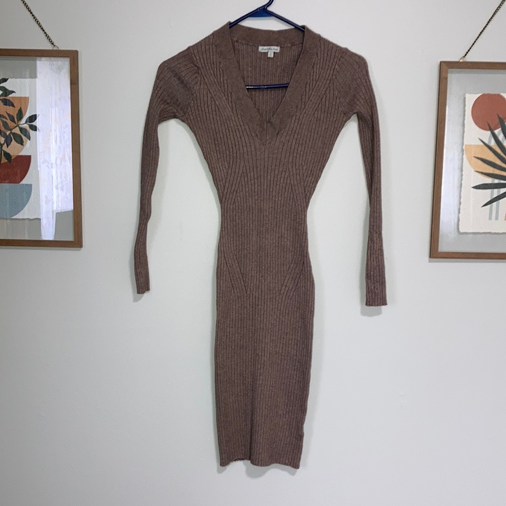 Long sleeve sweater dress - Small